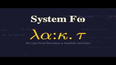 Still from the video Type-Level Abstraction: System Fω